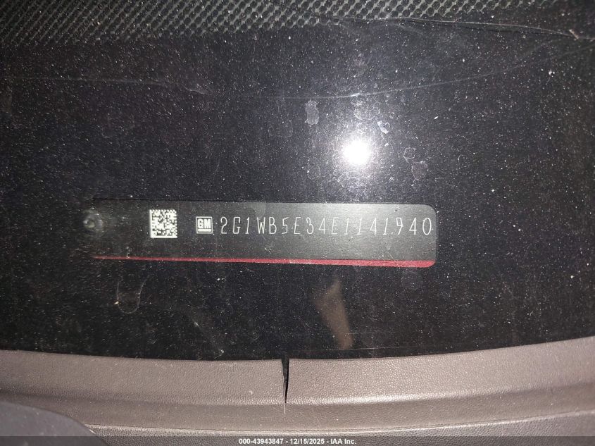 2014 Chevrolet Impala Limited Lt VIN: 2G1WB5E34E1141940 Lot: 43943847
