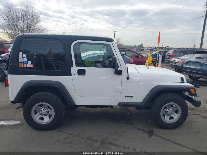 2005 Jeep Wrangler Sport Rhd VIN: 1J4F449S05P341031 Lot: 43943863