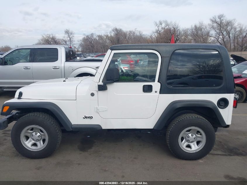 2005 Jeep Wrangler Sport Rhd VIN: 1J4F449S05P341031 Lot: 43943863