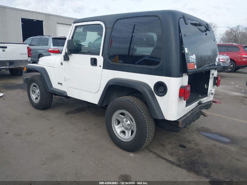 2005 Jeep Wrangler Sport Rhd VIN: 1J4F449S05P341031 Lot: 43943863