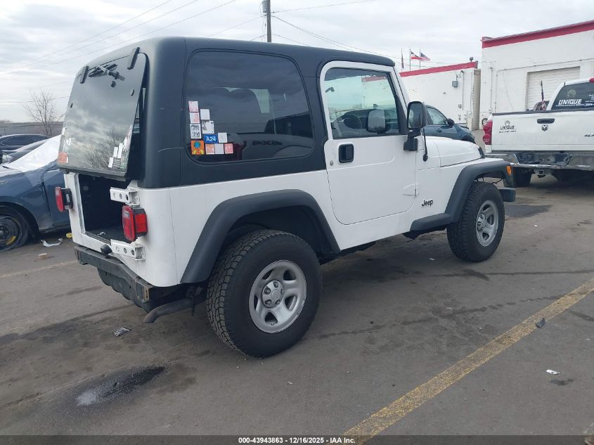 2005 Jeep Wrangler Sport Rhd VIN: 1J4F449S05P341031 Lot: 43943863