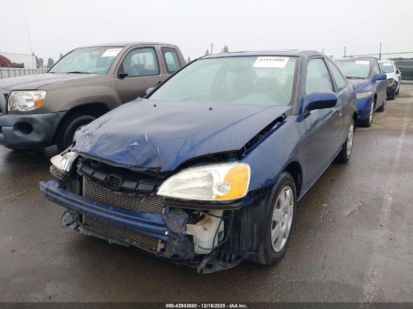 2002 Honda Civic Ex VIN: 1HGEM22922L057871 Lot: 43943880