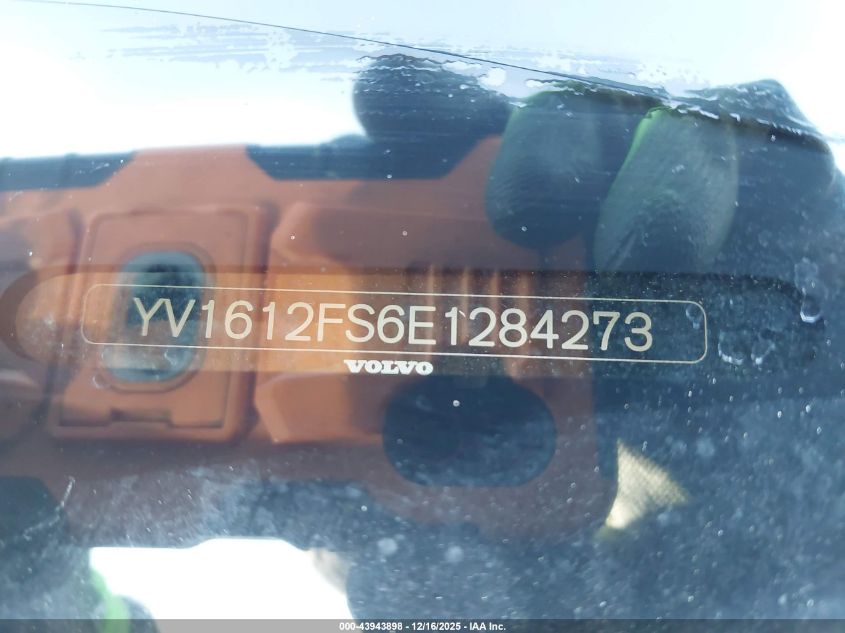 2014 Volvo S60 T5 VIN: YV1612FS6E1284273 Lot: 43943898