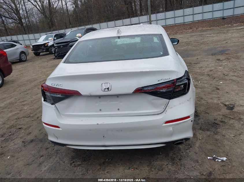 2025 Honda Civic Sport VIN: 2HGFE2F50SH574639 Lot: 43943918