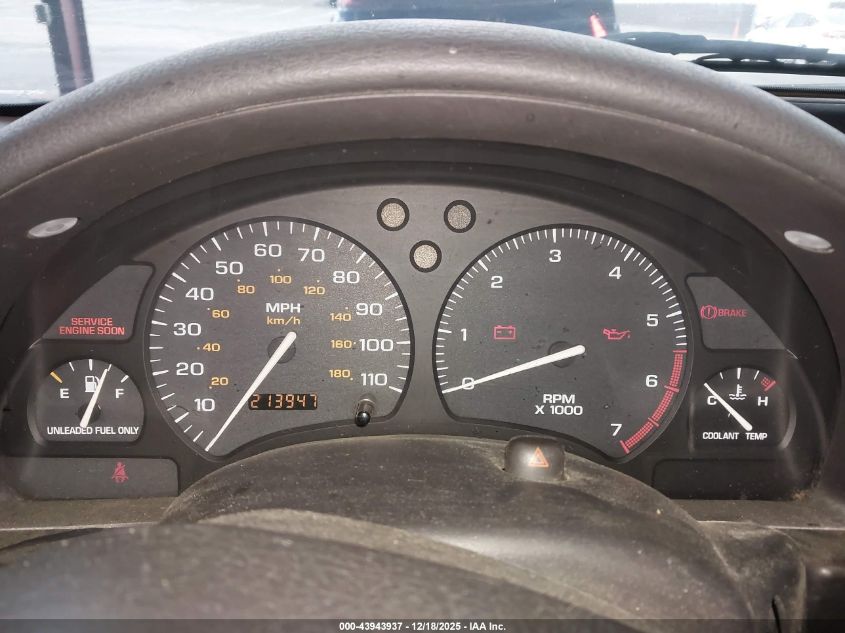 1998 Saturn Sl VIN: 1G8ZF5285WZ212347 Lot: 43943937