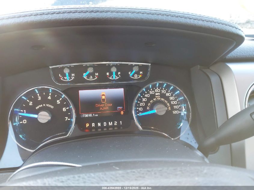 2013 Ford F-150 Lariat VIN: 1FTFW1CF9DFA73613 Lot: 43943959