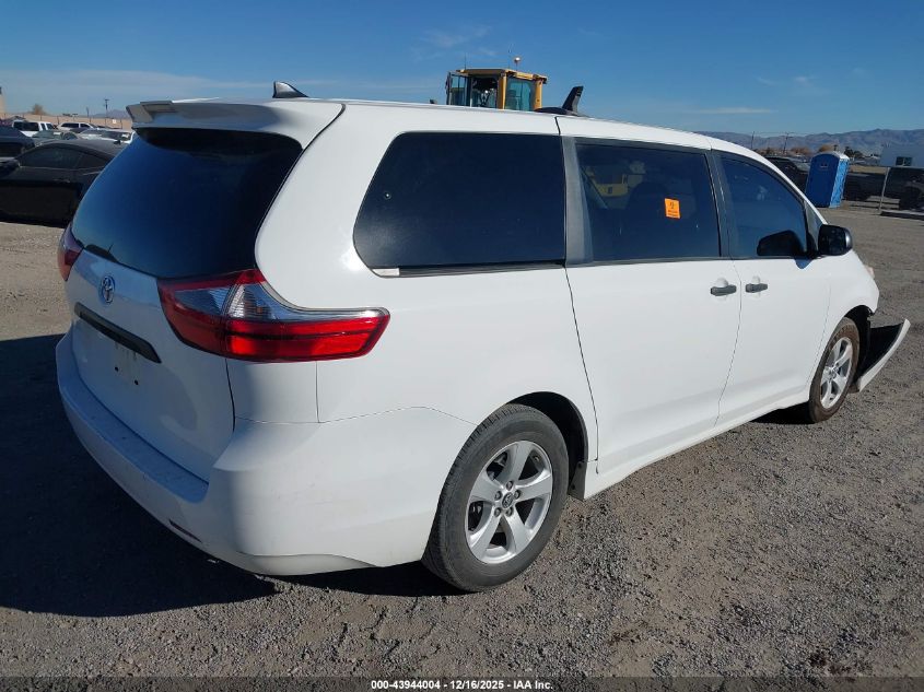 2020 Toyota Sienna L VIN: 5TDZZ3DC3LS049083 Lot: 43944004