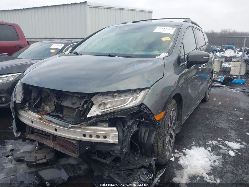 2018 Honda Odyssey Elite VIN: 5FNRL6H93JB091725 Lot: 43944027