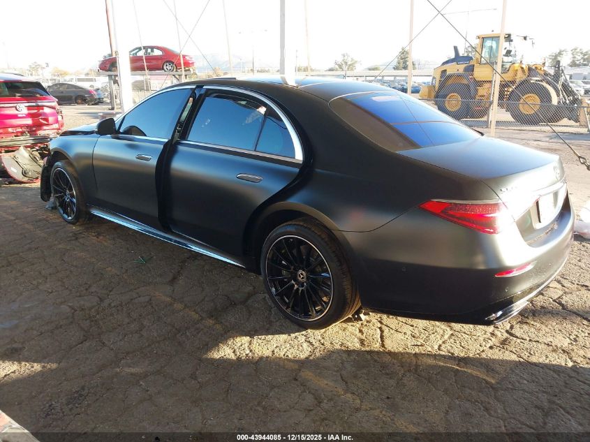 2022 Mercedes-Benz S 580 4Matic VIN: W1K6G7GB0NA133581 Lot: 43944085