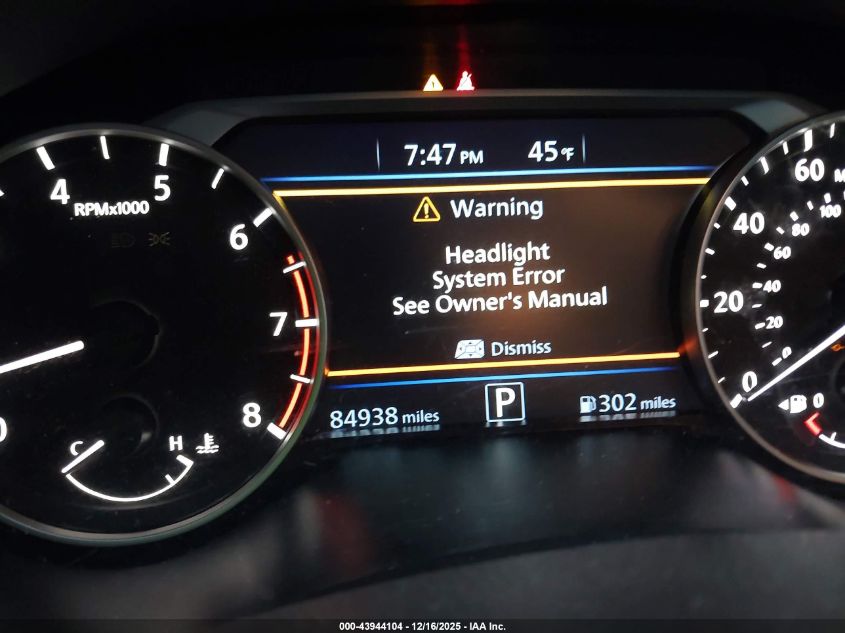 2023 Nissan Altima Sv Fwd VIN: 1N4BL4DV9PN338593 Lot: 43944104