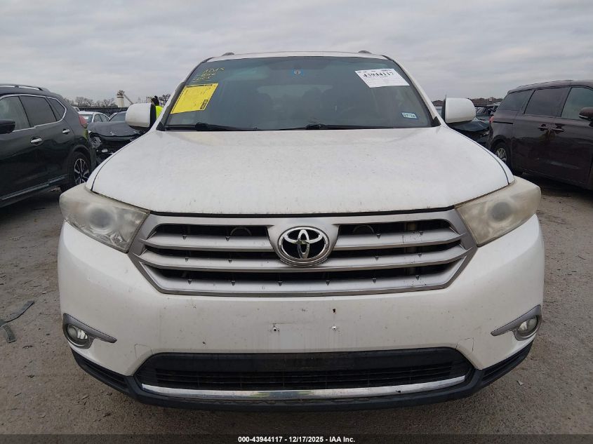 2013 Toyota Highlander Base Plus V6 VIN: 5TDZK3EH0DS097110 Lot: 43944117