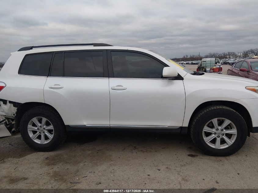 2013 Toyota Highlander Base Plus V6 VIN: 5TDZK3EH0DS097110 Lot: 43944117
