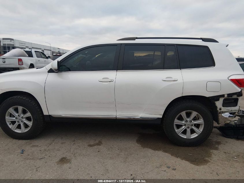2013 Toyota Highlander Base Plus V6 VIN: 5TDZK3EH0DS097110 Lot: 43944117