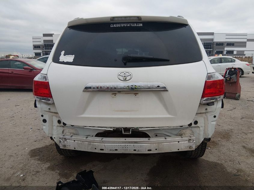 2013 Toyota Highlander Base Plus V6 VIN: 5TDZK3EH0DS097110 Lot: 43944117