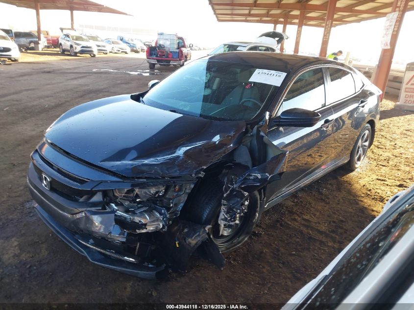 2019 Honda Civic Lx VIN: 19XFC2F63KE041340 Lot: 43944118