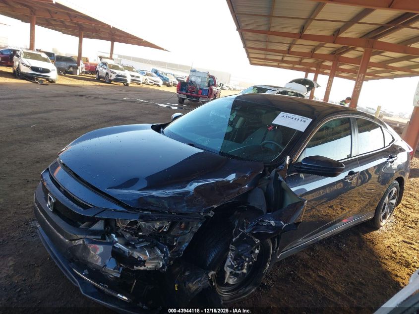 2019 Honda Civic Lx VIN: 19XFC2F63KE041340 Lot: 43944118