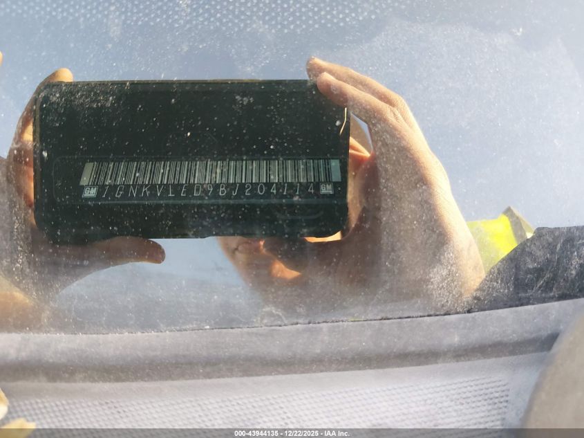 2011 Chevrolet Traverse Ltz VIN: 1GNKVLED9BJ204114 Lot: 43944135