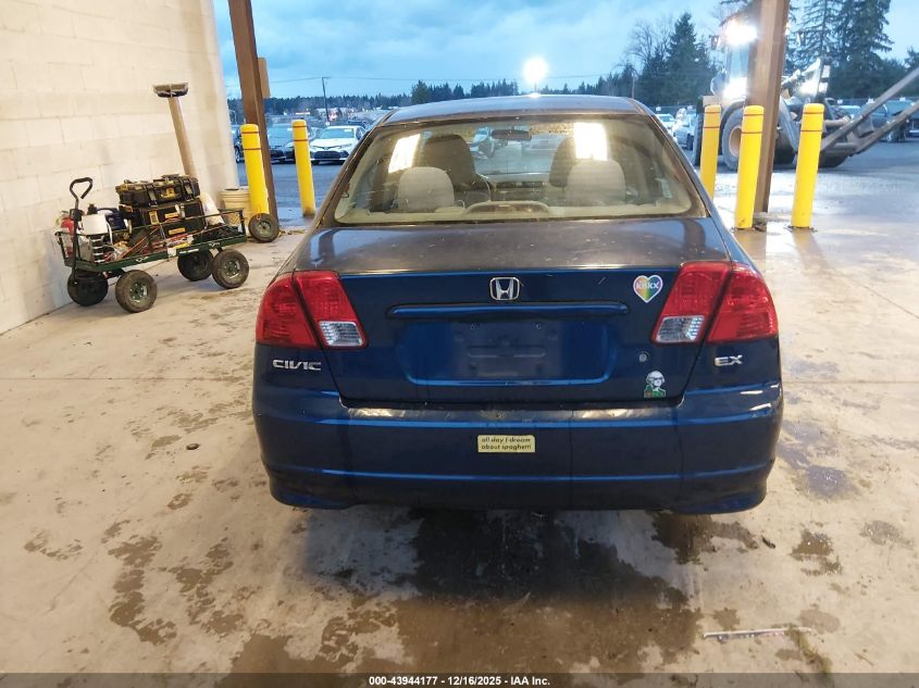 2004 Honda Civic Ex VIN: 2HGES25734H598668 Lot: 43944177