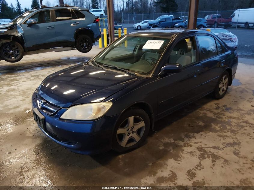 2004 Honda Civic Ex VIN: 2HGES25734H598668 Lot: 43944177
