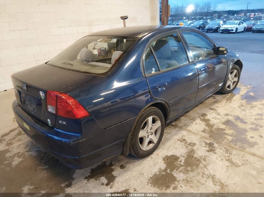 2004 Honda Civic Ex VIN: 2HGES25734H598668 Lot: 43944177