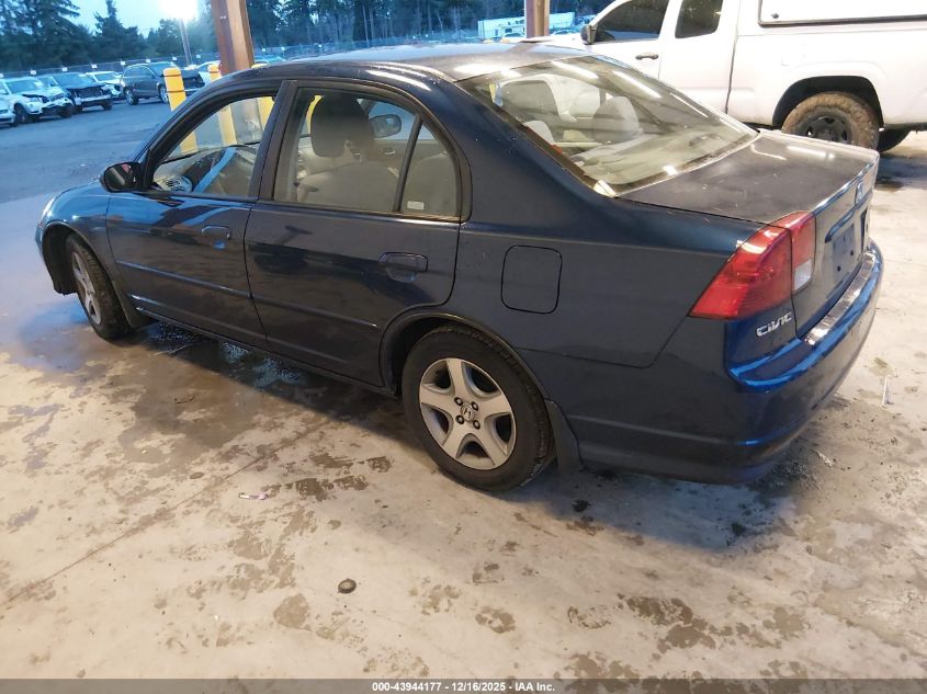 2004 Honda Civic Ex VIN: 2HGES25734H598668 Lot: 43944177
