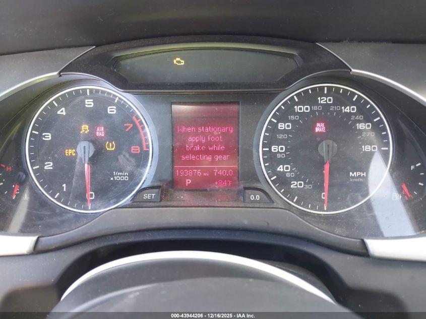 2012 Audi A4 2.0T Premium VIN: WAUBFAFL0CN021188 Lot: 43944206