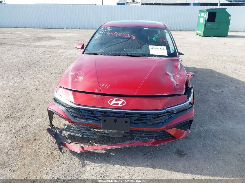 2025 Hyundai Elantra Sel Convenience VIN: KMHLS4DG1SU015488 Lot: 43944236