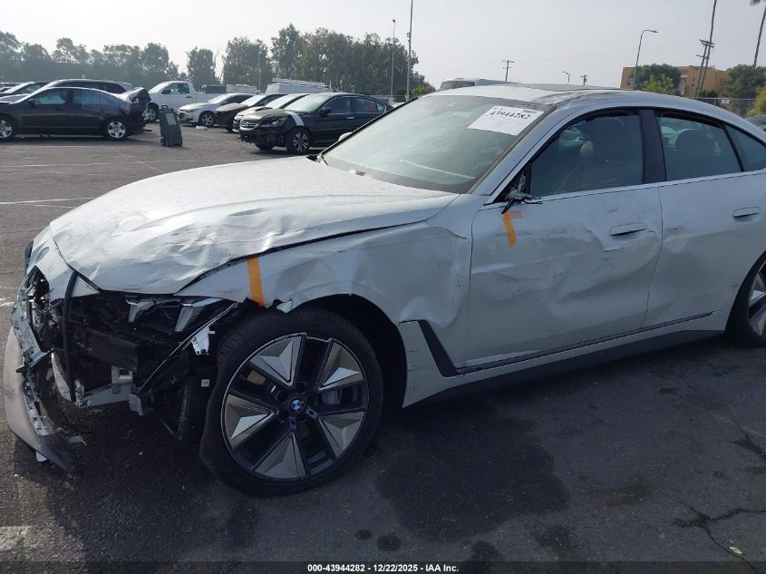 2025 BMW I4 Gran Coupe Edrive40 VIN: WBY23HD04SFU06600 Lot: 43944282