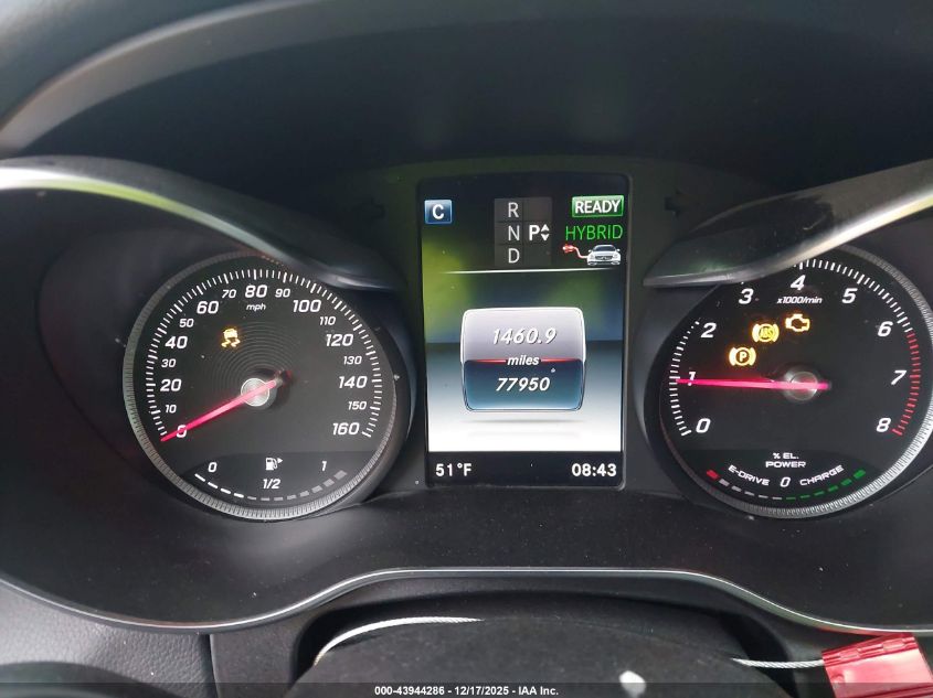 2018 Mercedes-Benz C 350E VIN: 55SWF4HB5JU272079 Lot: 43944286