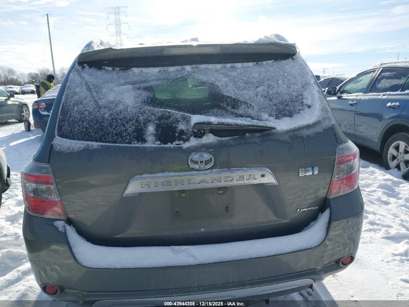 2010 Toyota Highlander Hybrid Limited V6 VIN: JTEJW3EH5A2046654 Lot: 43944308