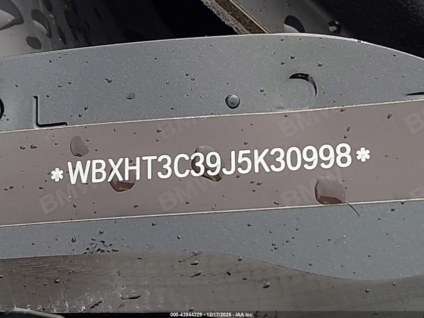 2018 BMW X1 xDrive28I VIN: WBXHT3C39J5K30998 Lot: 43944329