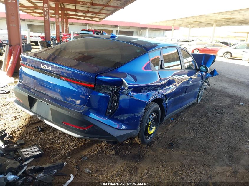 2025 Kia K4 Lxs VIN: 3KPFT4DE3SE117449 Lot: 43944426