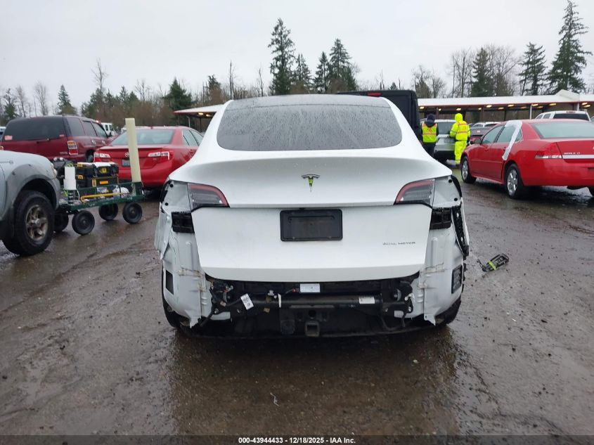 2021 Tesla Model Y Long Range Dual Motor All-Wheel Drive VIN: 5YJYGAEE0MF214146 Lot: 43944433