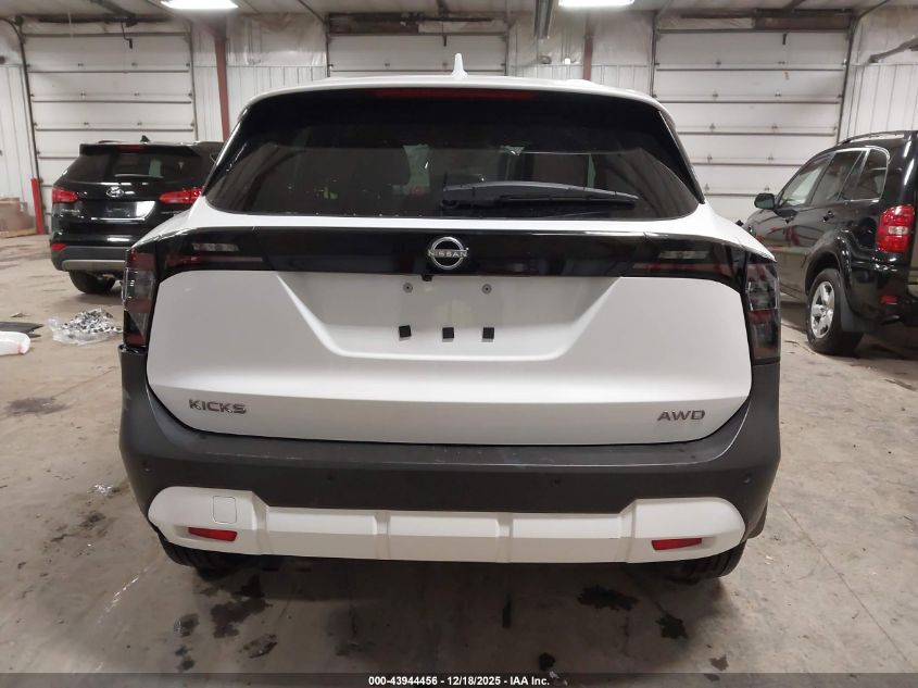 2025 Nissan Kicks Sv Intelligent Awd VIN: 3N8AP6CB2SL346559 Lot: 43944456
