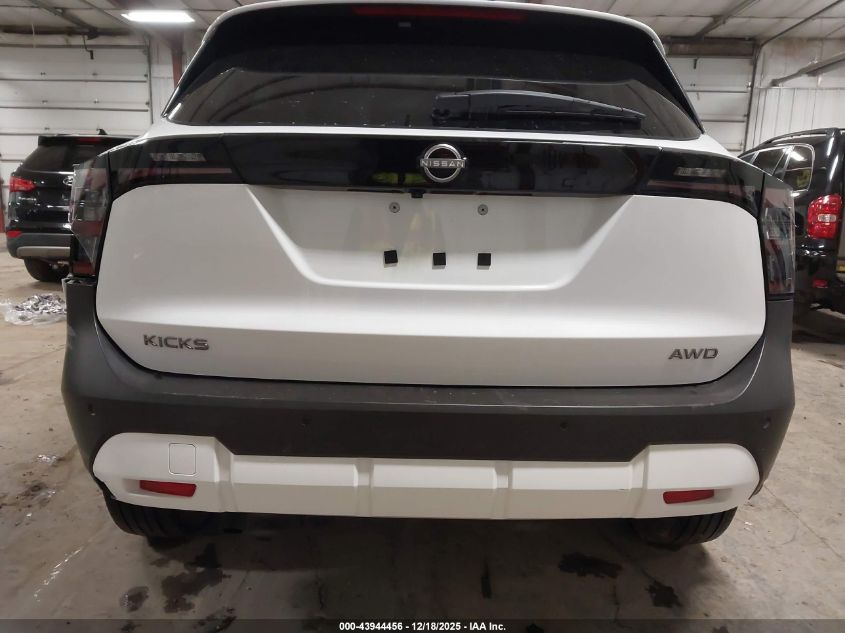 2025 Nissan Kicks Sv Intelligent Awd VIN: 3N8AP6CB2SL346559 Lot: 43944456