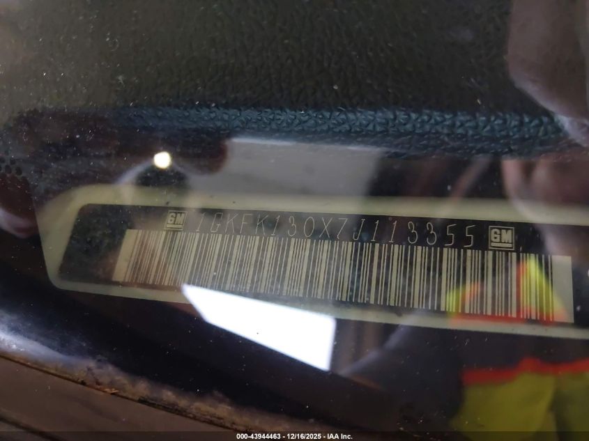 2007 GMC Yukon Slt VIN: 1GKFK130X7J113355 Lot: 43944463