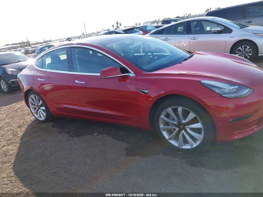 2018 Tesla Model 3 Long Range/Mid Range VIN: 5YJ3E1EA1JF126182 Lot: 43944477