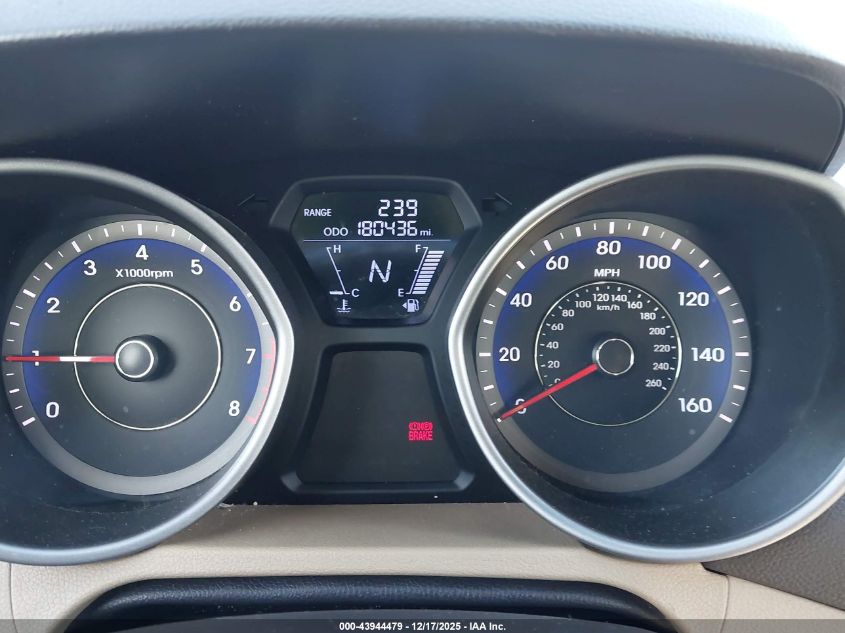 2012 Hyundai Elantra Gls (Ulsan Plant) VIN: KMHDH4AE2CU230384 Lot: 43944479