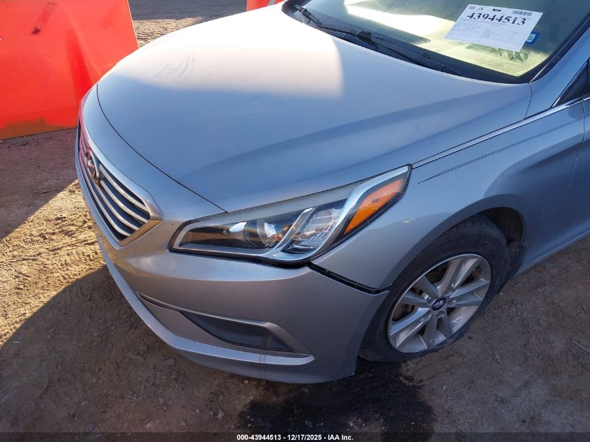 2016 Hyundai Sonata Se VIN: 5NPE24AF4GH337780 Lot: 43944513