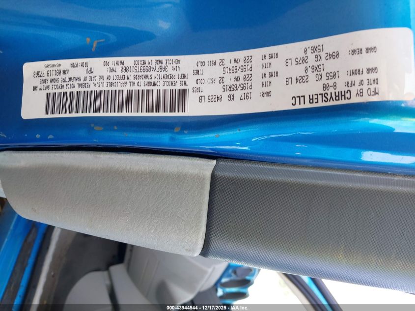 2009 Chrysler Pt Cruiser Lx VIN: 3A8FY48999T511860 Lot: 43944544