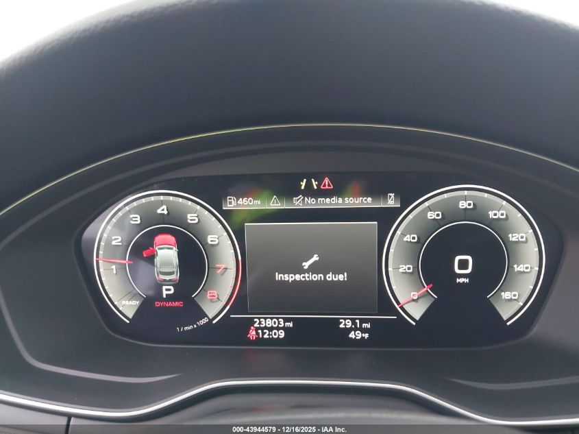 2025 Audi A5 Sportback Premium 45 Tfsi S Line Quattro S Tronic VIN: WAUDACF59SA006117 Lot: 43944579