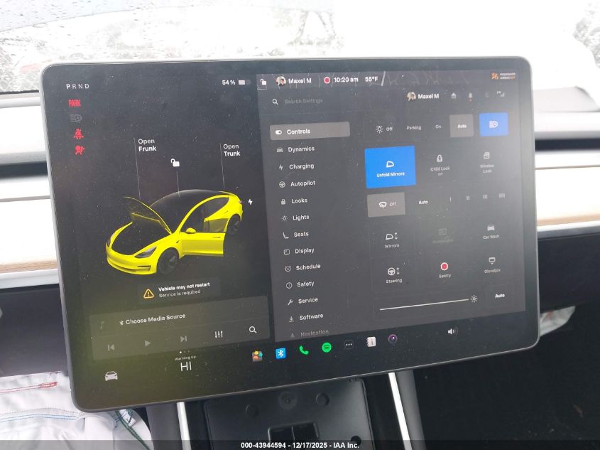 2020 Tesla Model 3 Standard Range Plus Rear-Wheel Drive/Standard Range Rear-Wheel Drive VIN: 5YJ3E1EA2LF644160 Lot: 43944594