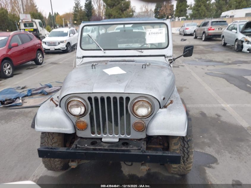 1982 Jeep Jeep Cj7 VIN: 1JCCN87E6CT063913 Lot: 43944641