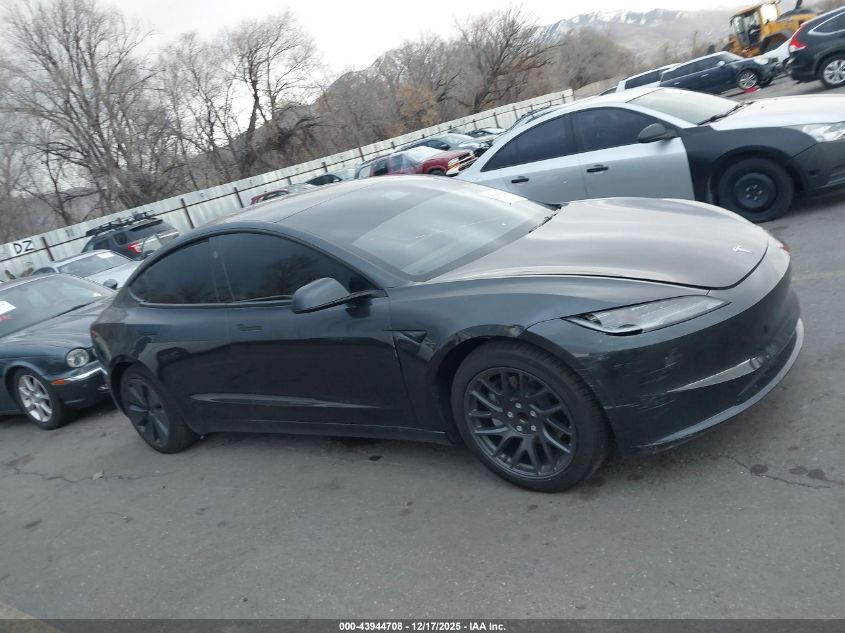 2025 Tesla Model 3 Long Range Rear-Wheel Drive/Standard Rear-Wheel Drive VIN: 5YJ3E1EA8SF872243 Lot: 43944708