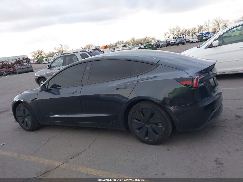 2025 Tesla Model 3 Long Range Rear-Wheel Drive/Standard Rear-Wheel Drive VIN: 5YJ3E1EA8SF872243 Lot: 43944708