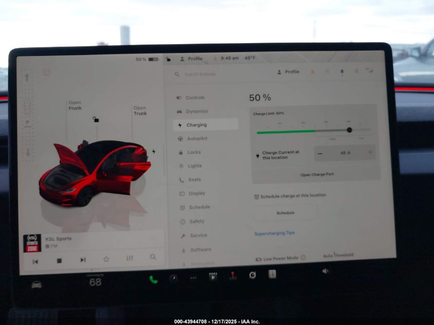 2025 Tesla Model 3 Long Range Rear-Wheel Drive/Standard Rear-Wheel Drive VIN: 5YJ3E1EA8SF872243 Lot: 43944708