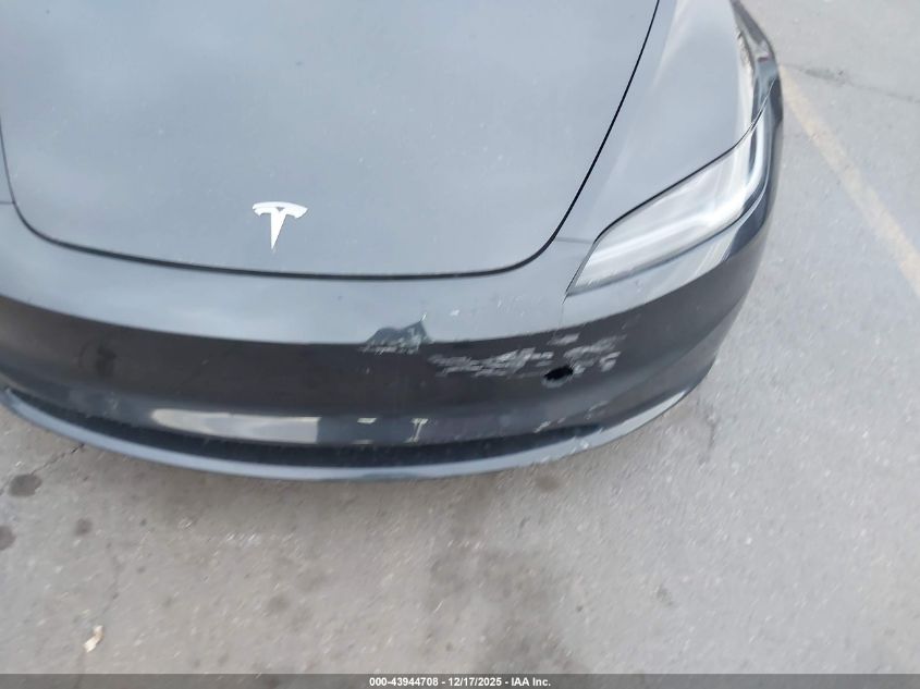 2025 Tesla Model 3 Long Range Rear-Wheel Drive/Standard Rear-Wheel Drive VIN: 5YJ3E1EA8SF872243 Lot: 43944708