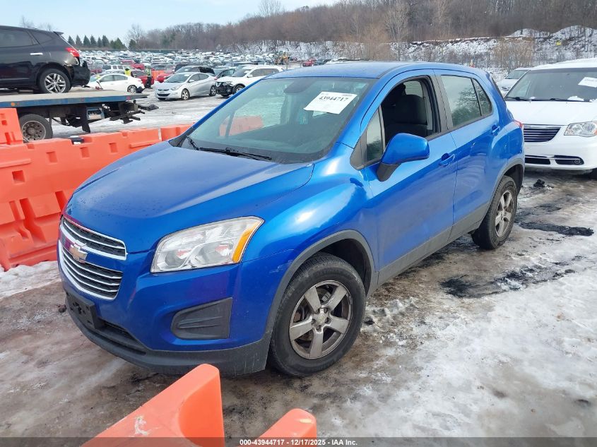 2016 Chevrolet Trax 1Ls VIN: KL7CJNSB1GB531936 Lot: 43944717