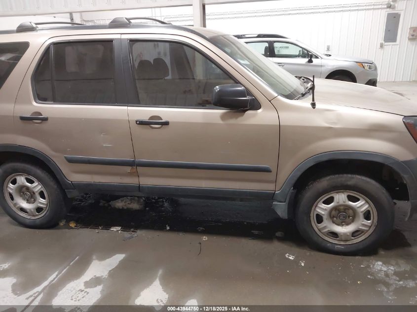 2006 Honda Cr-V Lx VIN: SHSRD78506U429582 Lot: 43944750