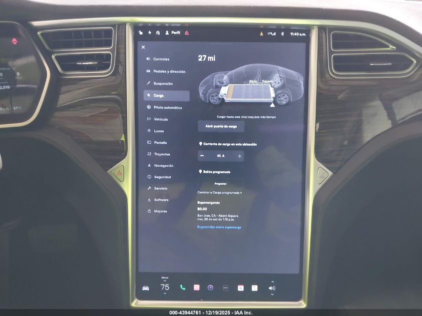 2016 Tesla Model S 60D/70D/75D/85D/90D VIN: 5YJSA1E25GF121950 Lot: 43944761